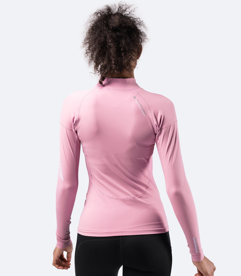 Womens Eco Spandex Long Sleeve Top - Pink-5