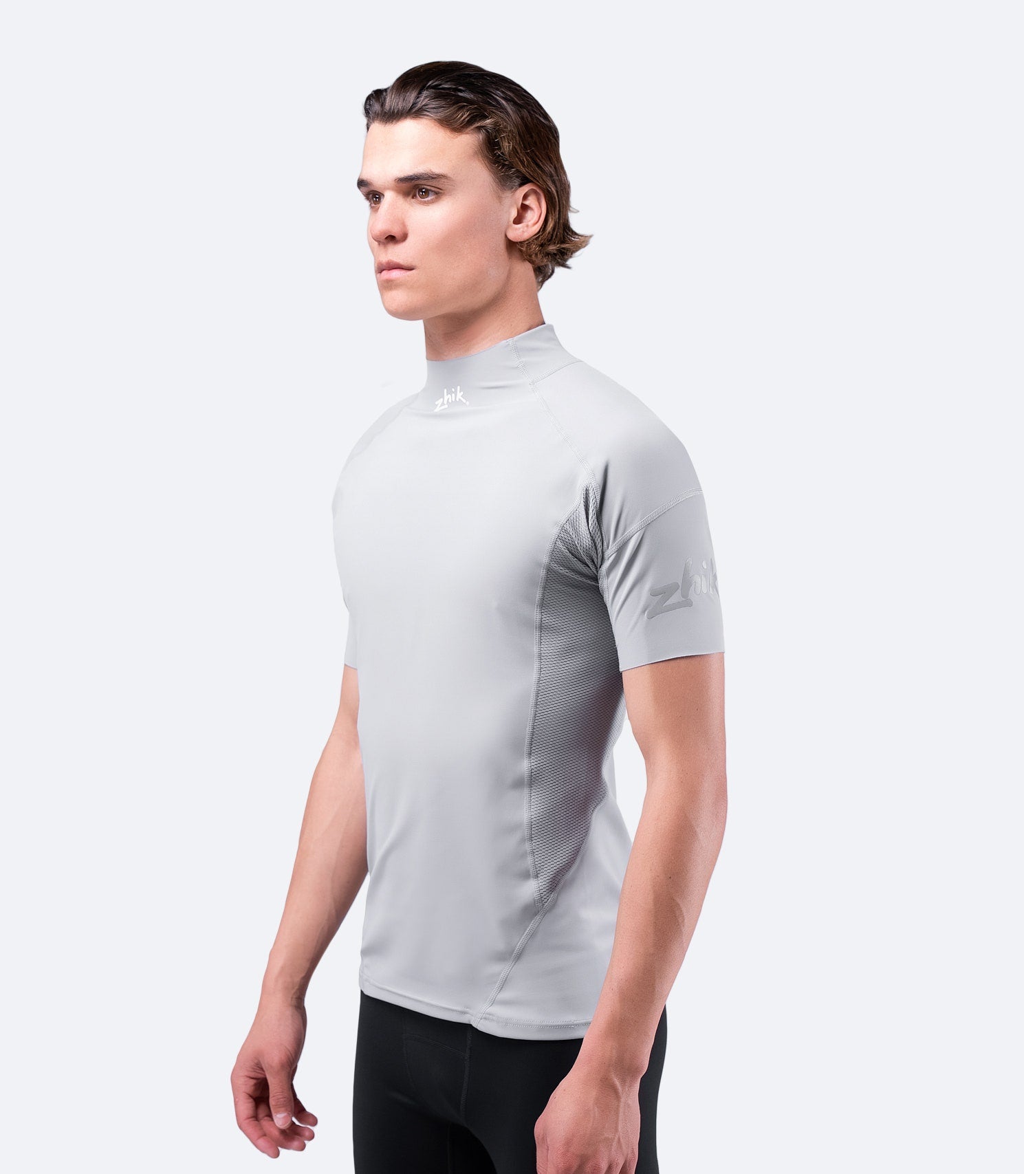 Mens Platinum Eco Spandex Short Sleeve Top-1