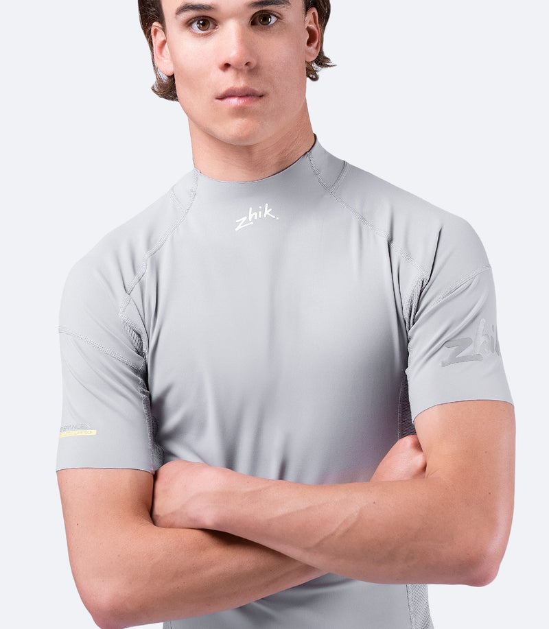 Mens Platinum Eco Spandex Short Sleeve Top-2