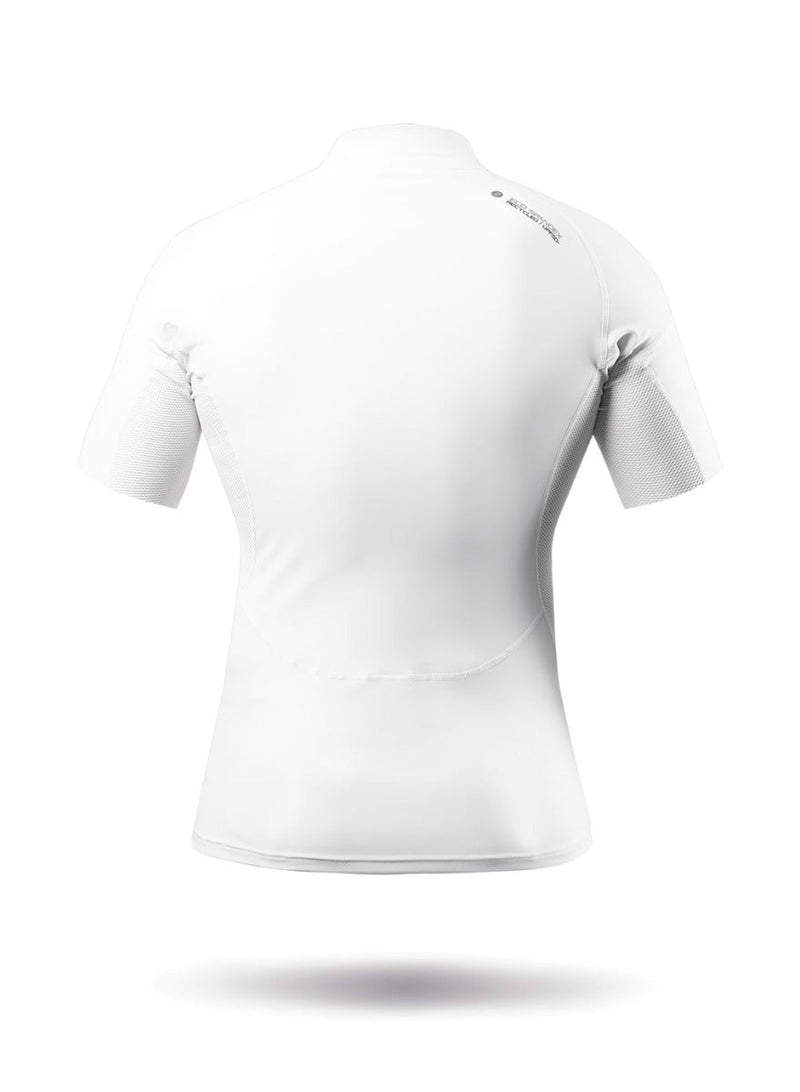 Mens White Eco Spandex Short Sleeve Top-11