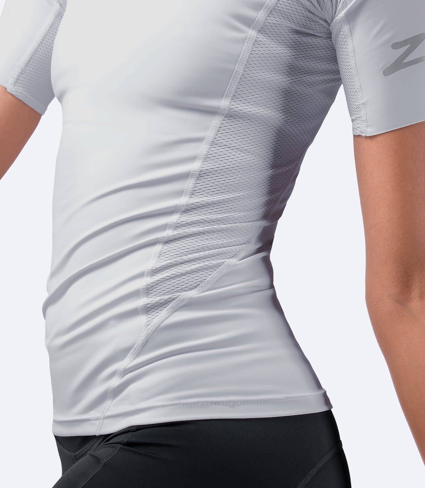 Womens Platinum Eco Spandex Short Sleeve Top-3