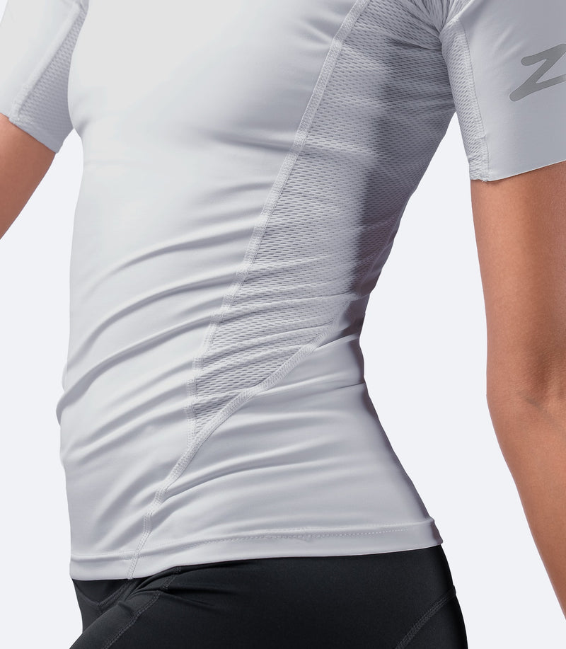 Womens Platinum Eco Spandex Short Sleeve Top-3
