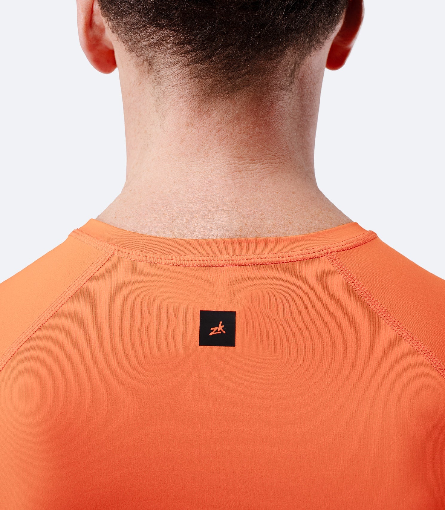 Mens Eco Spandex LT Short Sleeve Baselayer Top - Flame Red-4