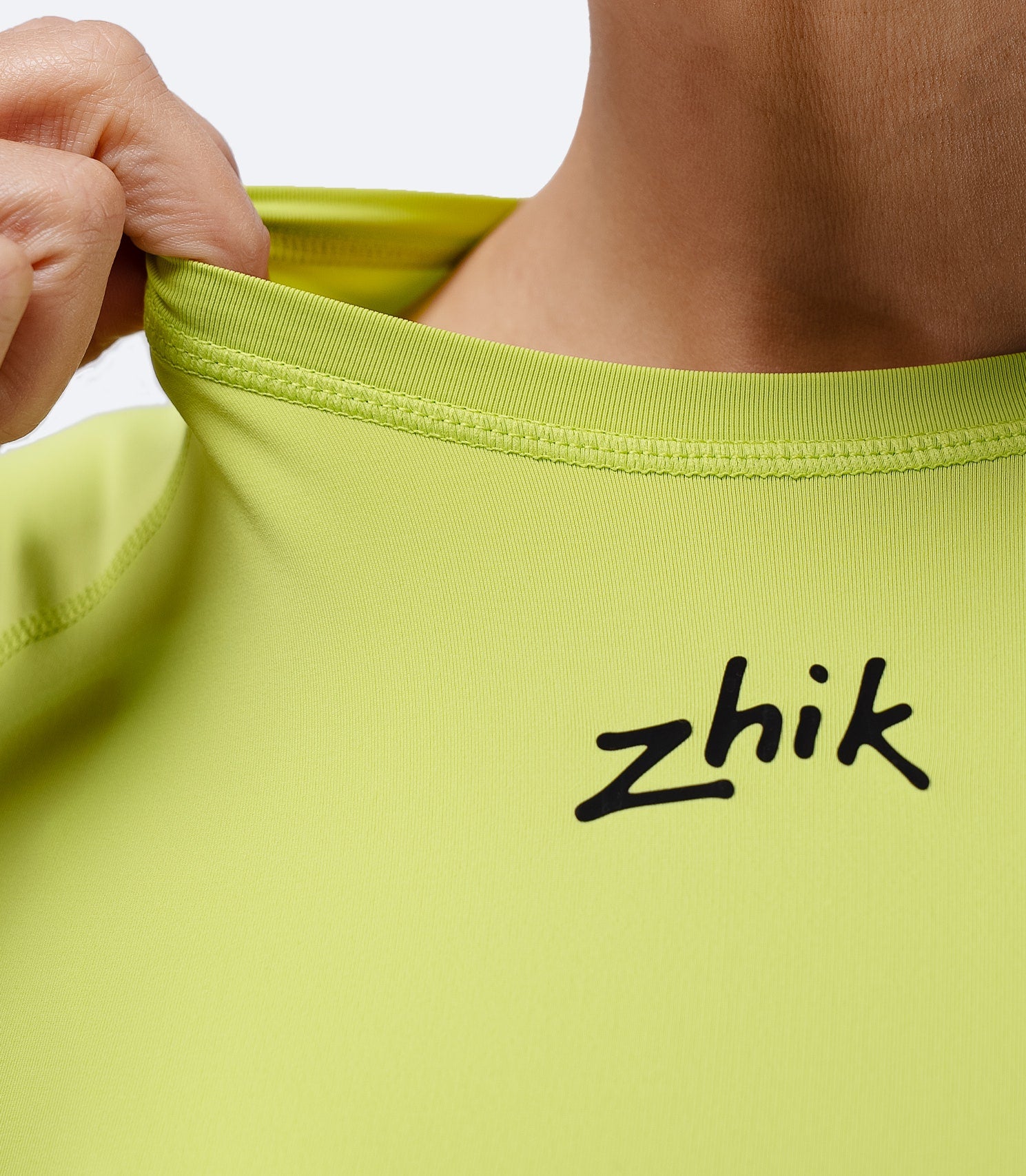 Womens Eco Spandex LT Short Sleeve Baselayer Top - Lime-5