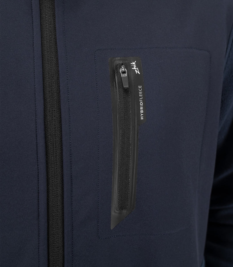 Mens Hybrid Fleece Jacket - Midnight Blue-2