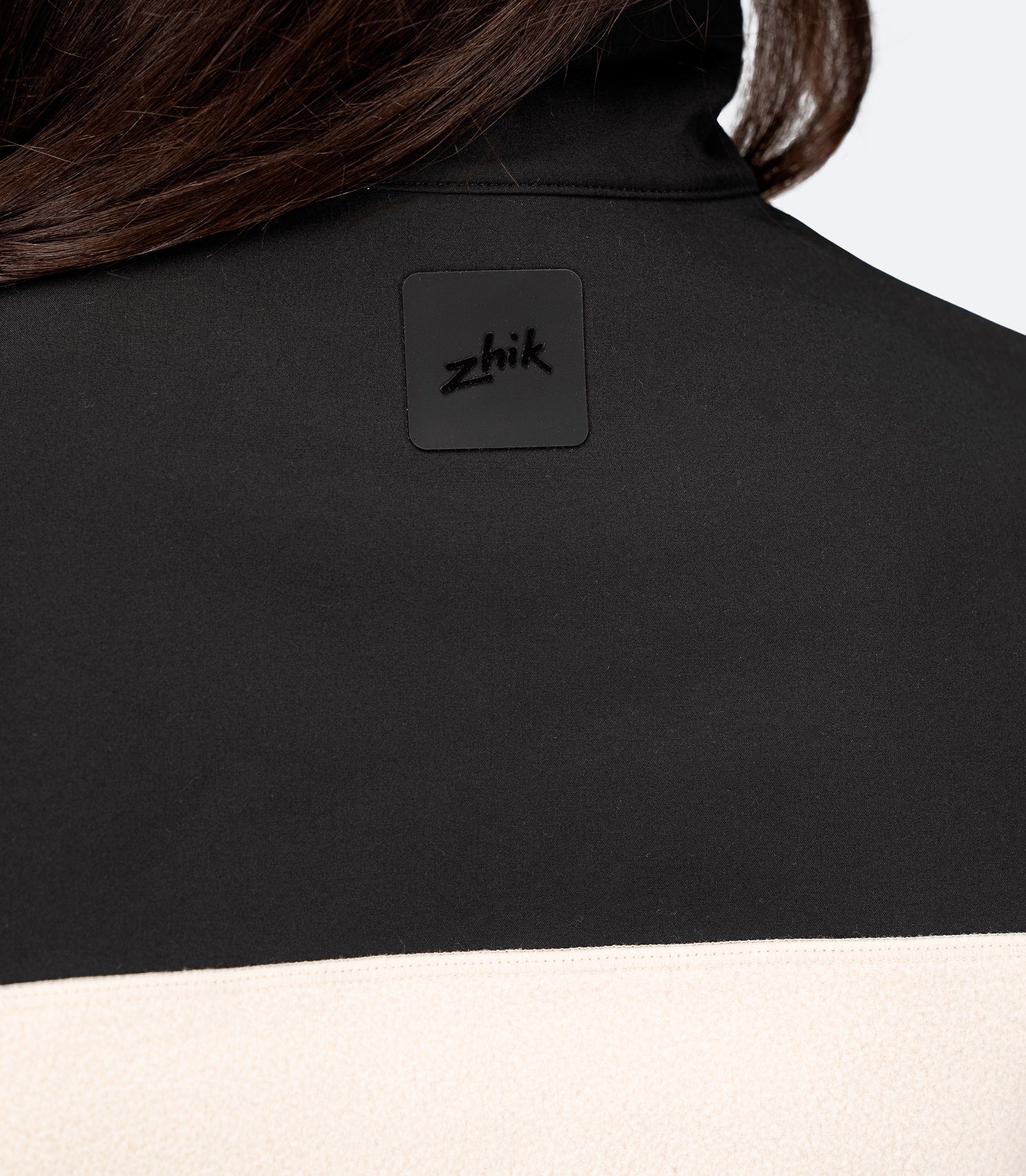 Womens Hybrid Fleece Jacket - Chalk-3