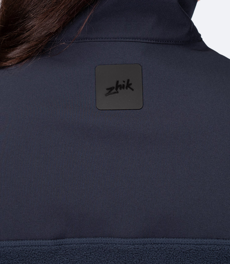Womens Hybrid Fleece Jacket - Midnight Blue-4