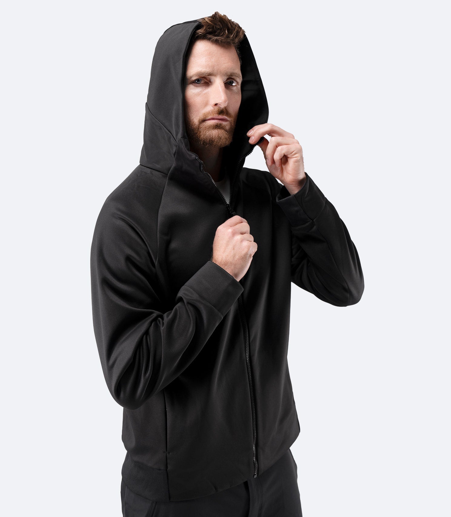 Mens Thermo TechFleece Hooded Jacket - Black-1