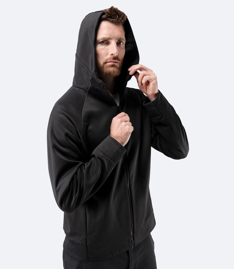 Mens Thermo TechFleece Hooded Jacket - Black-1