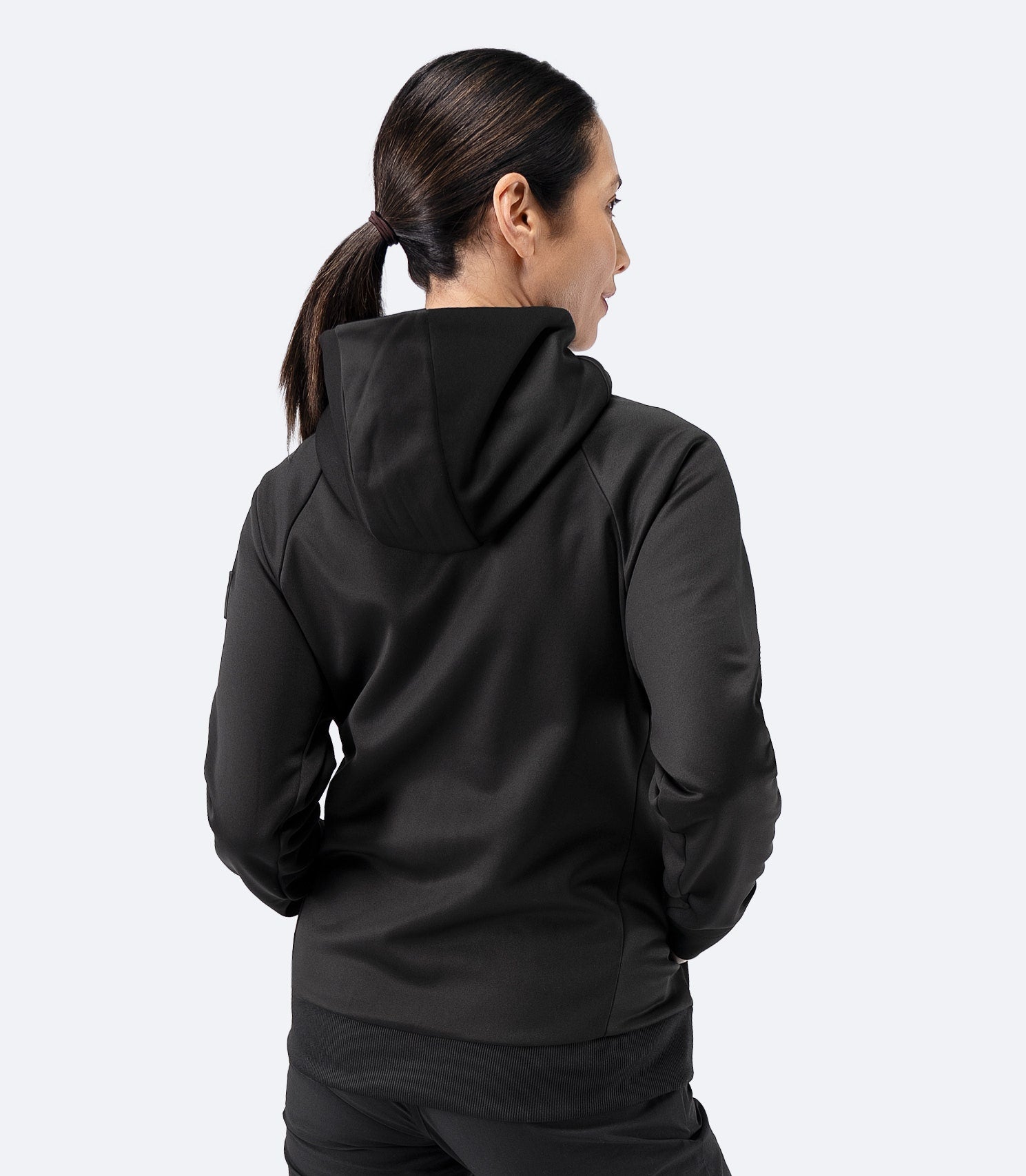 Womens Thermo TechFleece Hooded Jacket - Black-2
