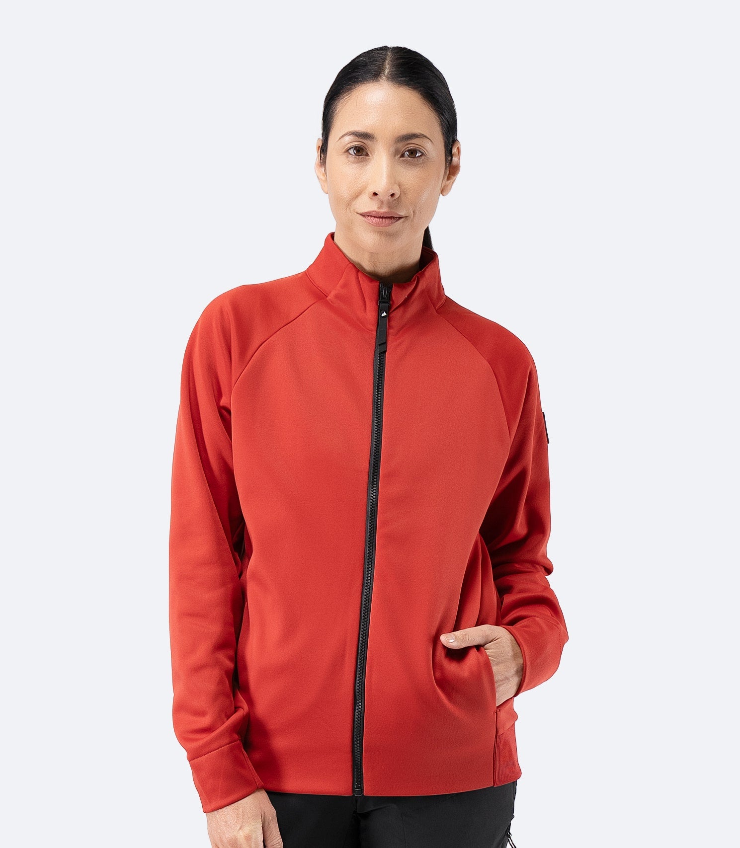Womens Thermo TechFleece Sports Jacket - Garnet-1