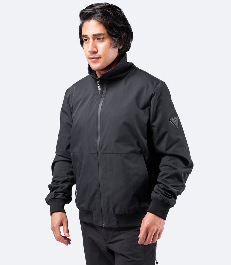 Mens Flight Jacket - Black-3