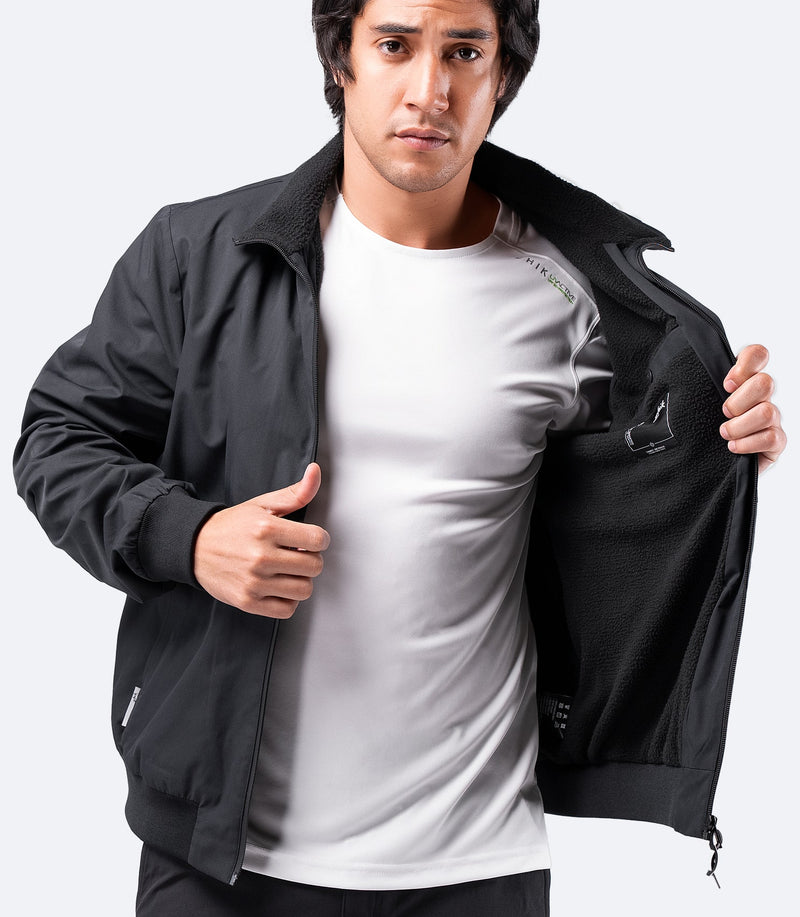 Mens Flight Jacket - Black-1