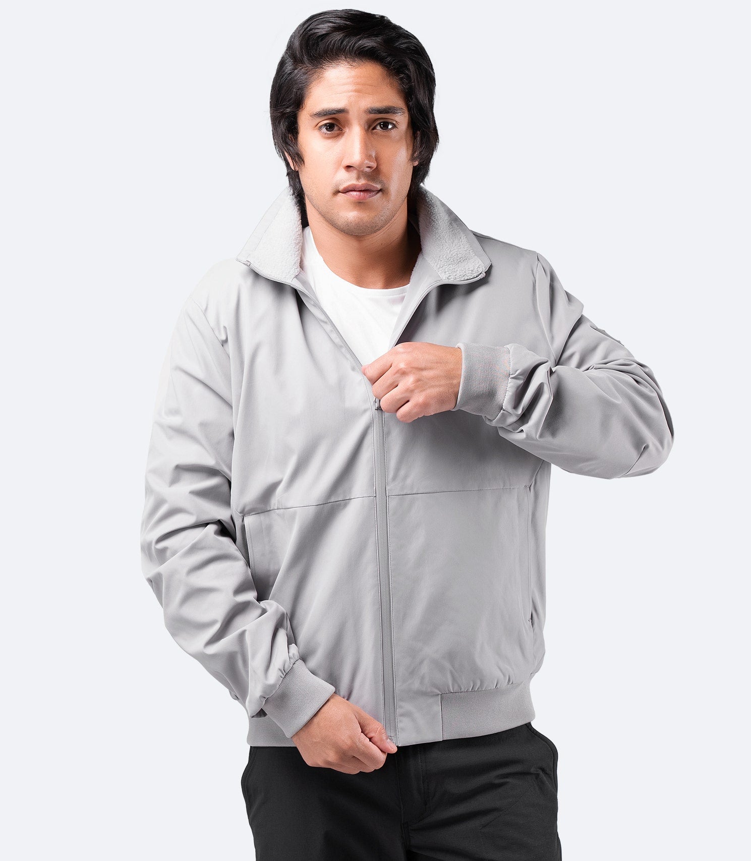 Mens Flight Jacket - Platinum