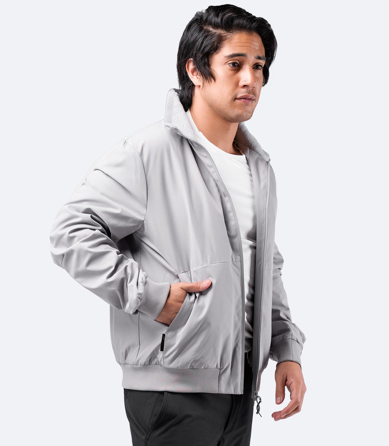 Mens Flight Jacket - Platinum-3