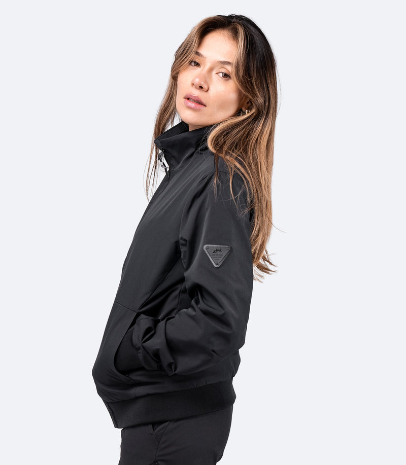 Womens Flight Jacket - Black-4