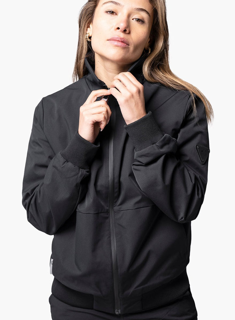 Womens Flight Jacket - Black-10