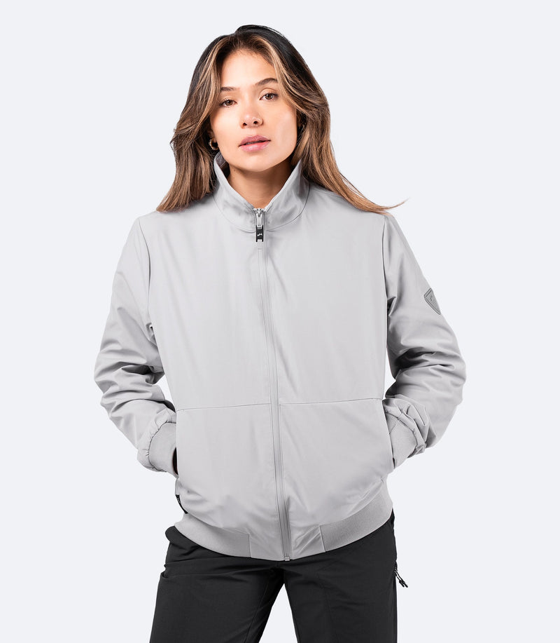 Womens Flight Jacket - Platinum-2