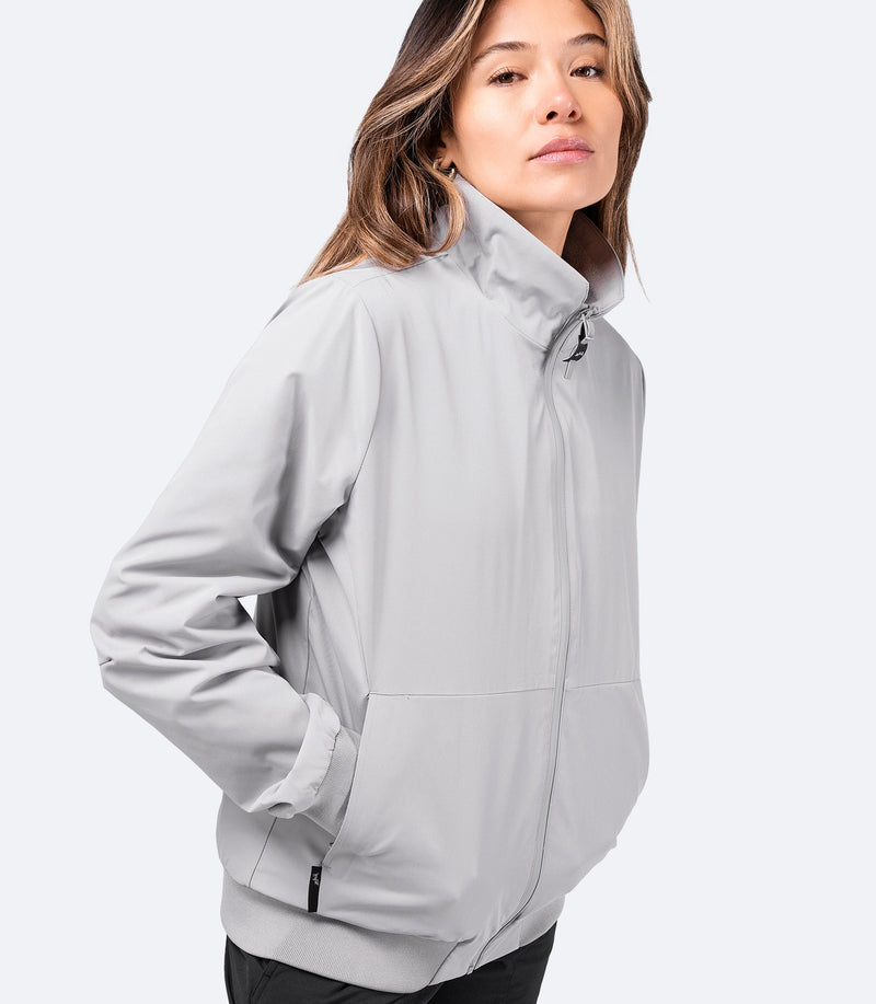 Womens Flight Jacket - Platinum-1