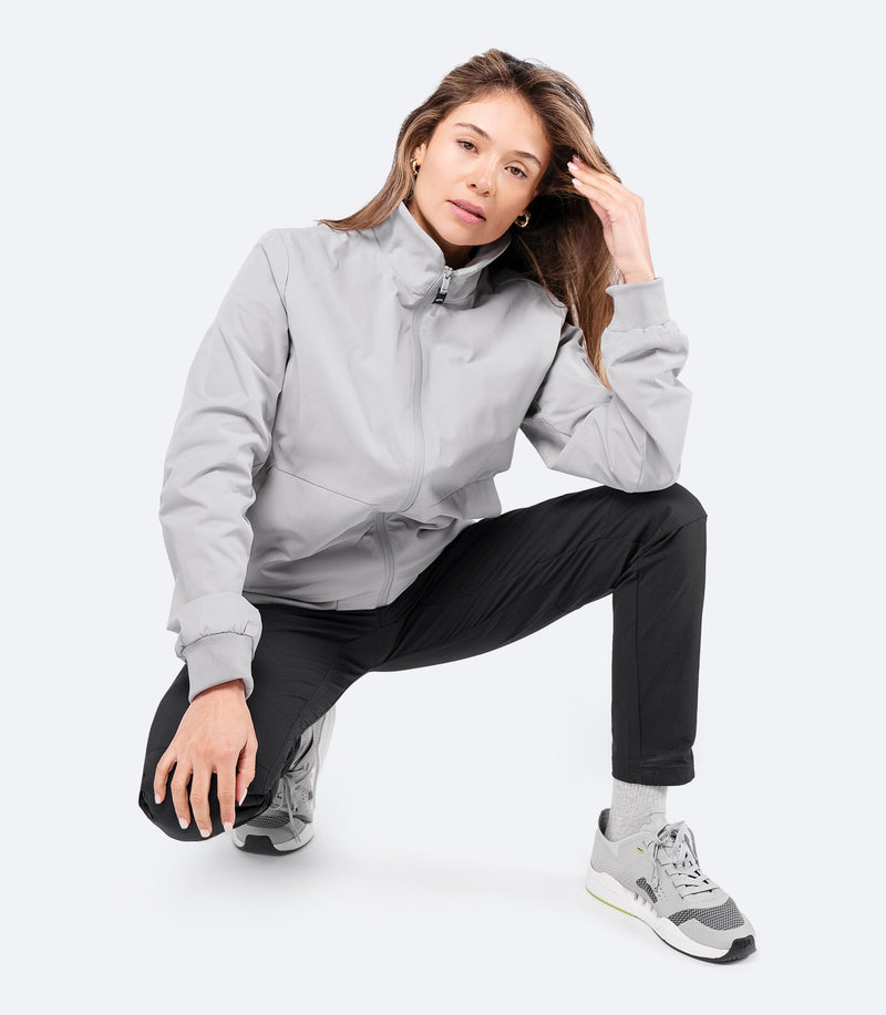 Womens Flight Jacket - Platinum-5