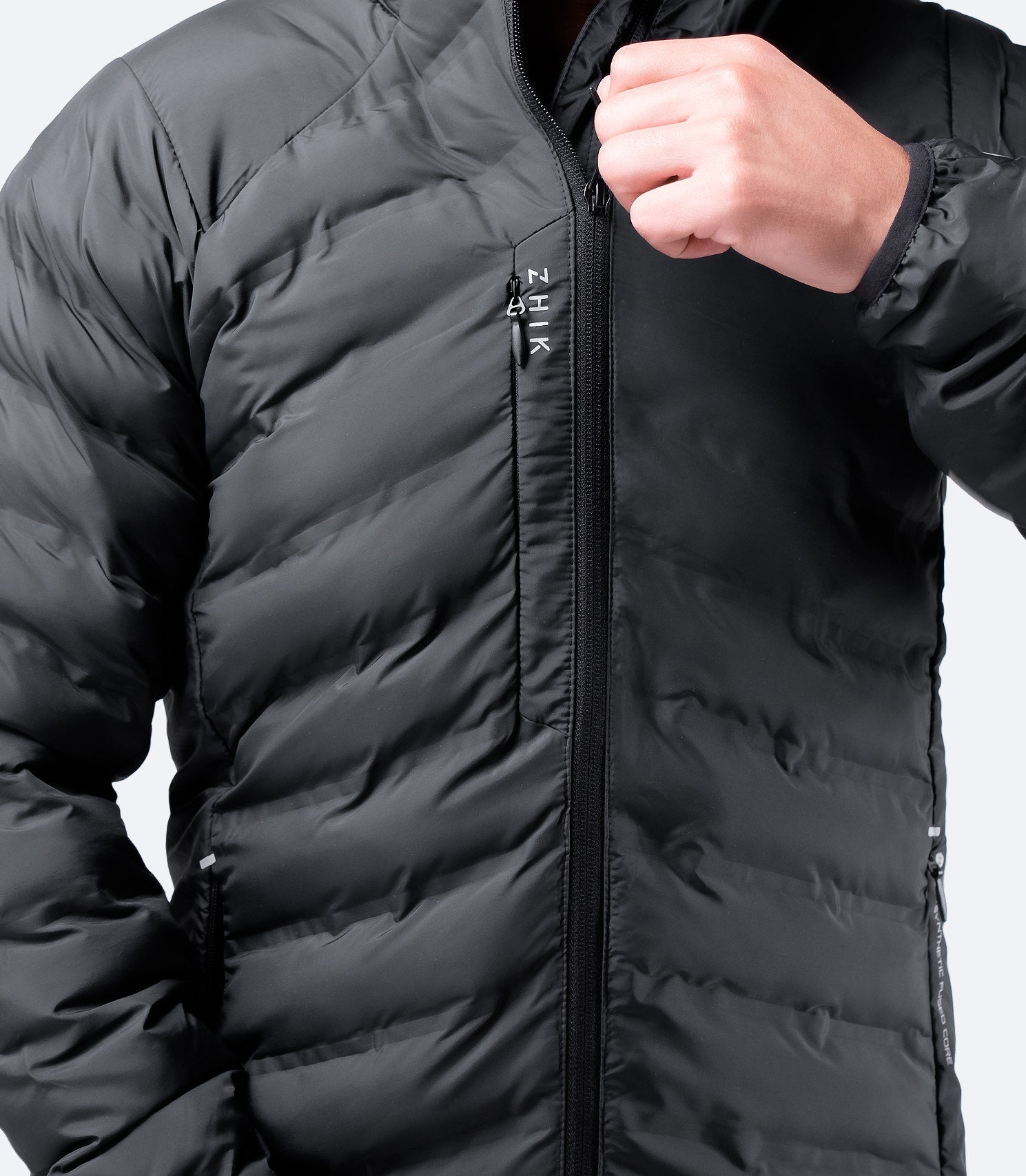 Mens Black Cell Insulated Jacket-4