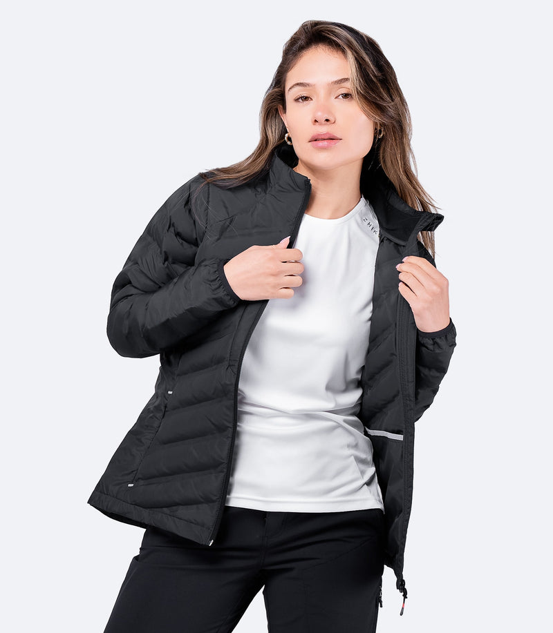 Womens Black Cell Insulated Jacket-2