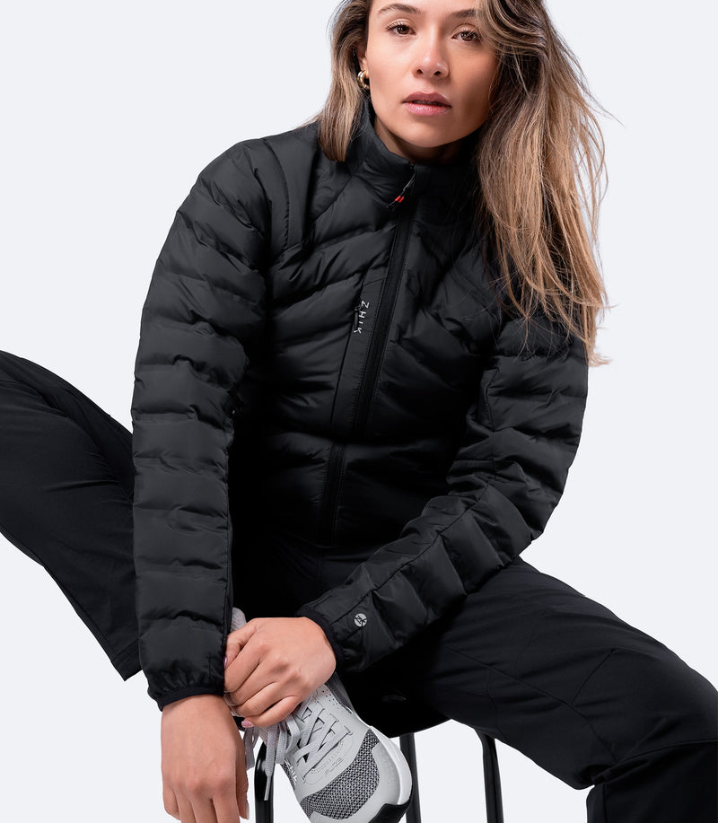 Womens Black Cell Insulated Jacket-4