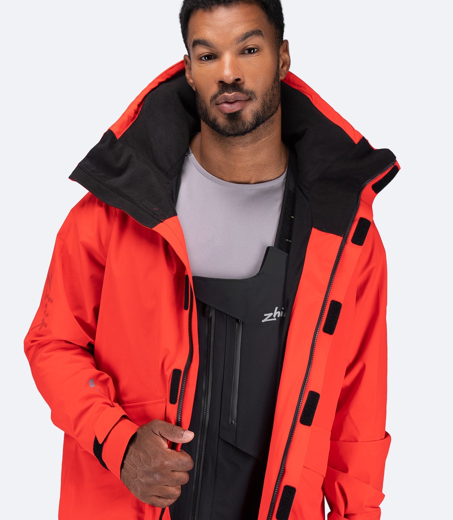 Mens OFS600 Offshore Cruising Jacket - Flame Red-1