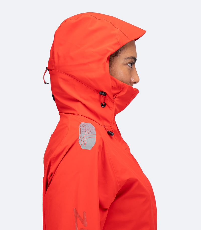 Womens OFS600 Offshore Cruising Jacket - Flame Red-2