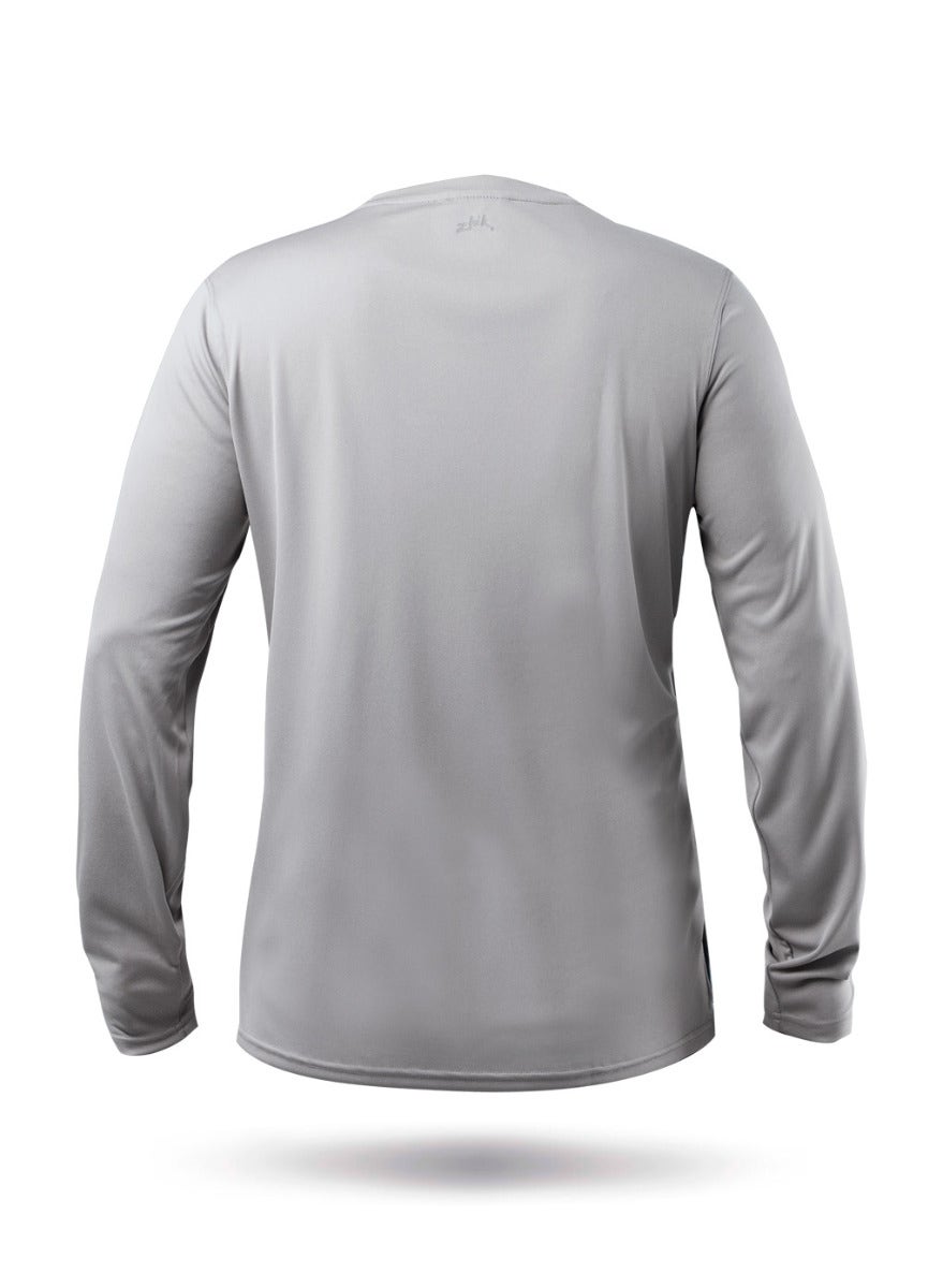 Mens UVActive Long Sleeve Top - Grey-5