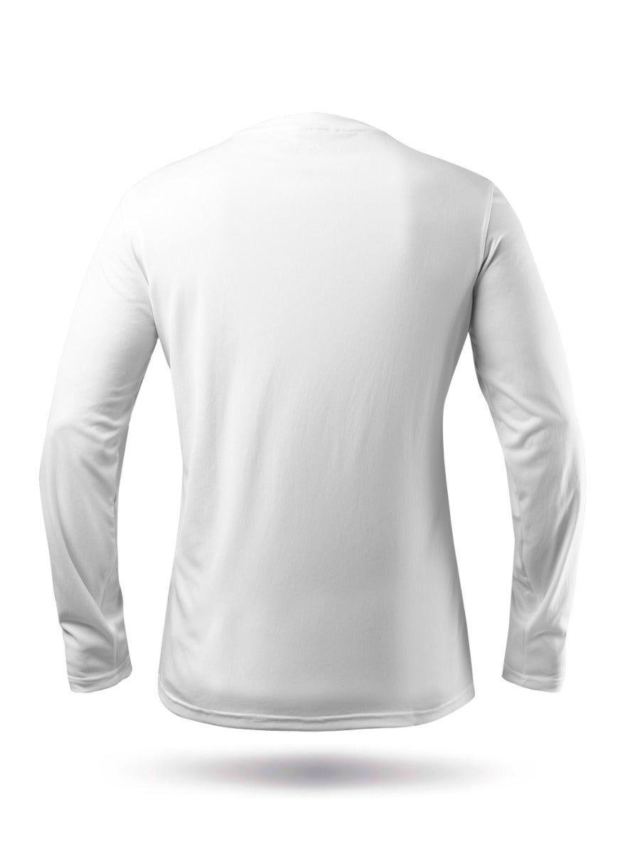Mens UVActive Long Sleeve Top - White-5