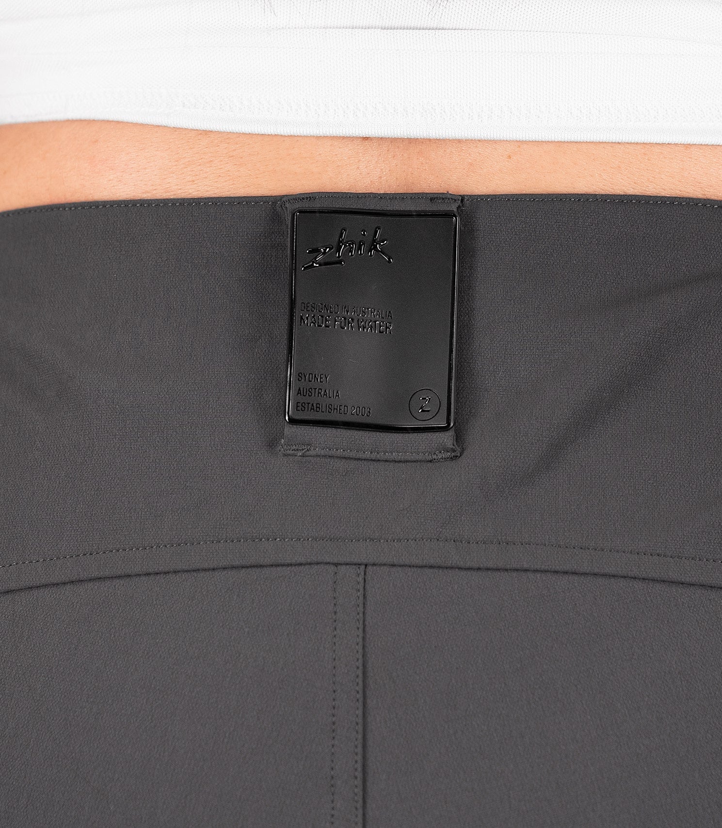 Womens Dark Grey Deck Pant-3