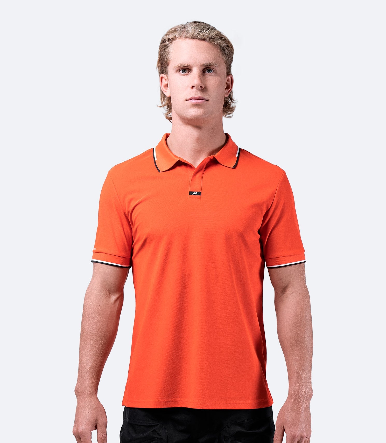 Mens Elite Polo - Ocean Red-1