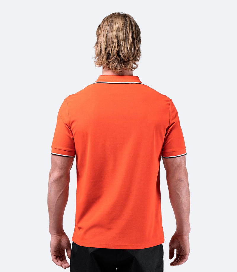 Mens Elite Polo - Ocean Red-2