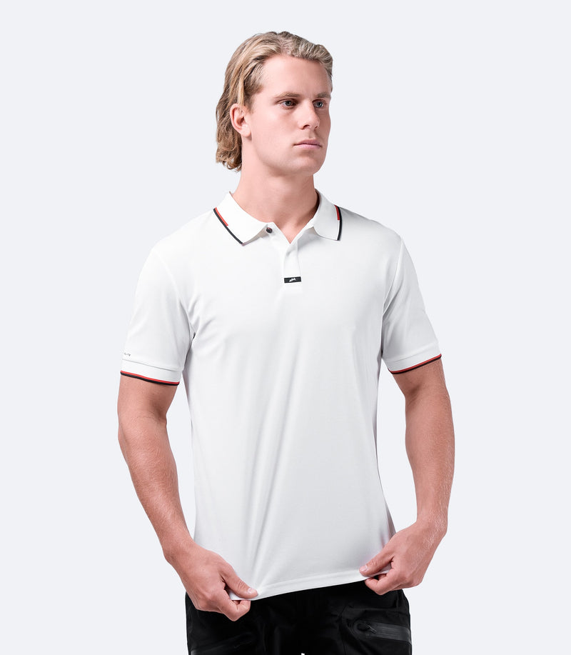 Mens Elite Polo - White-1