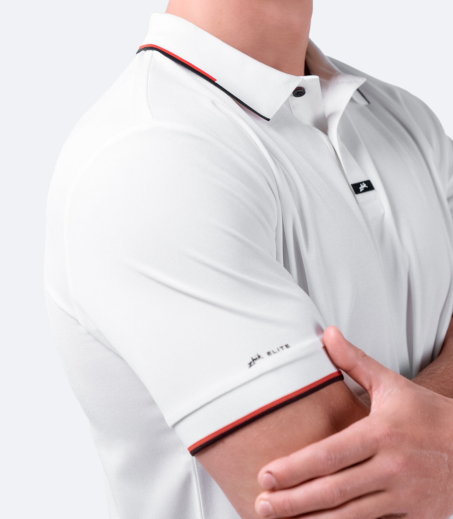 Mens Elite Polo - White-3