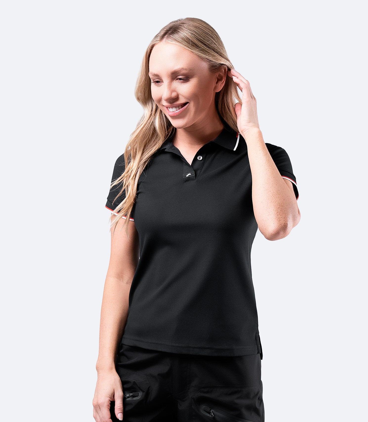 Womens Elite Polo - Black-1