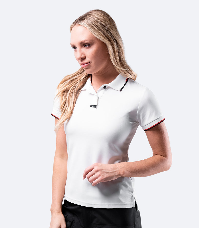 Womens Elite Polo - White-1