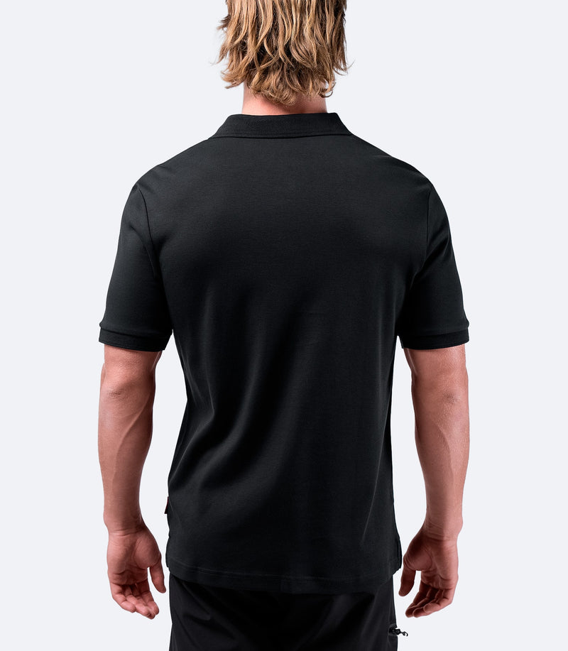 Mens Pima Cotton Polo - Black-2