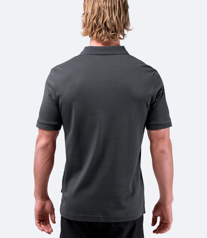 Mens Pima Cotton Polo - Charcoal-2