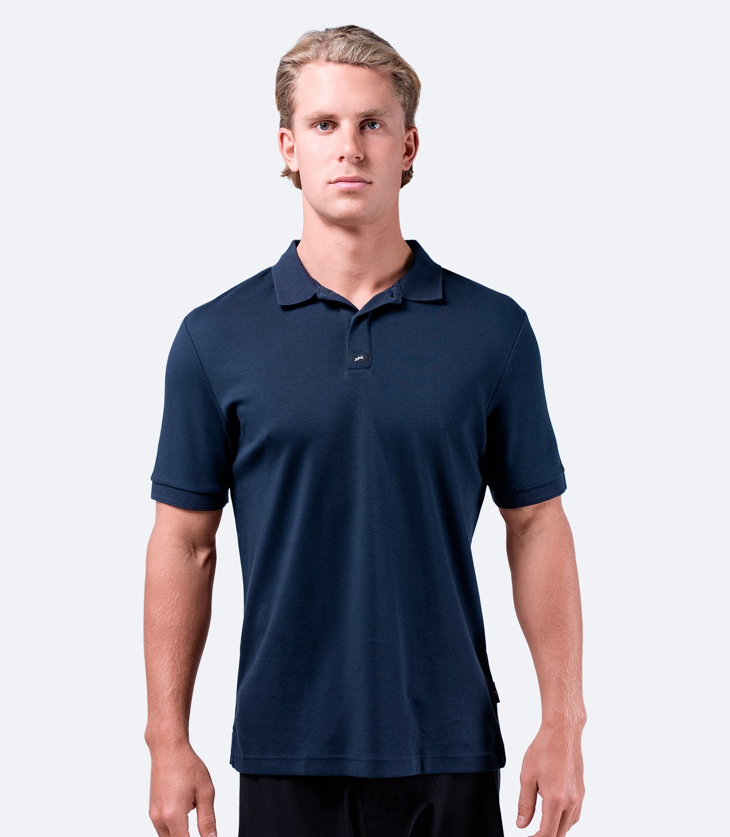 Mens Pima Cotton Polo - Navy-1