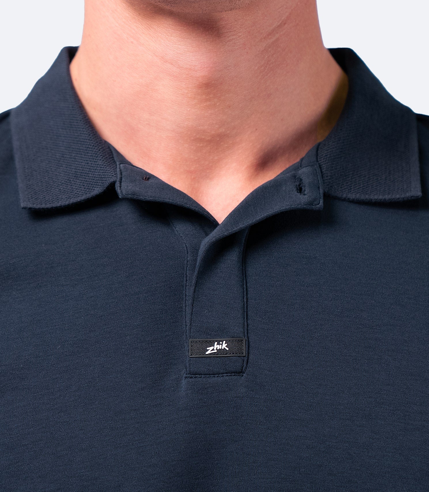 Mens Pima Cotton Polo - Navy-3