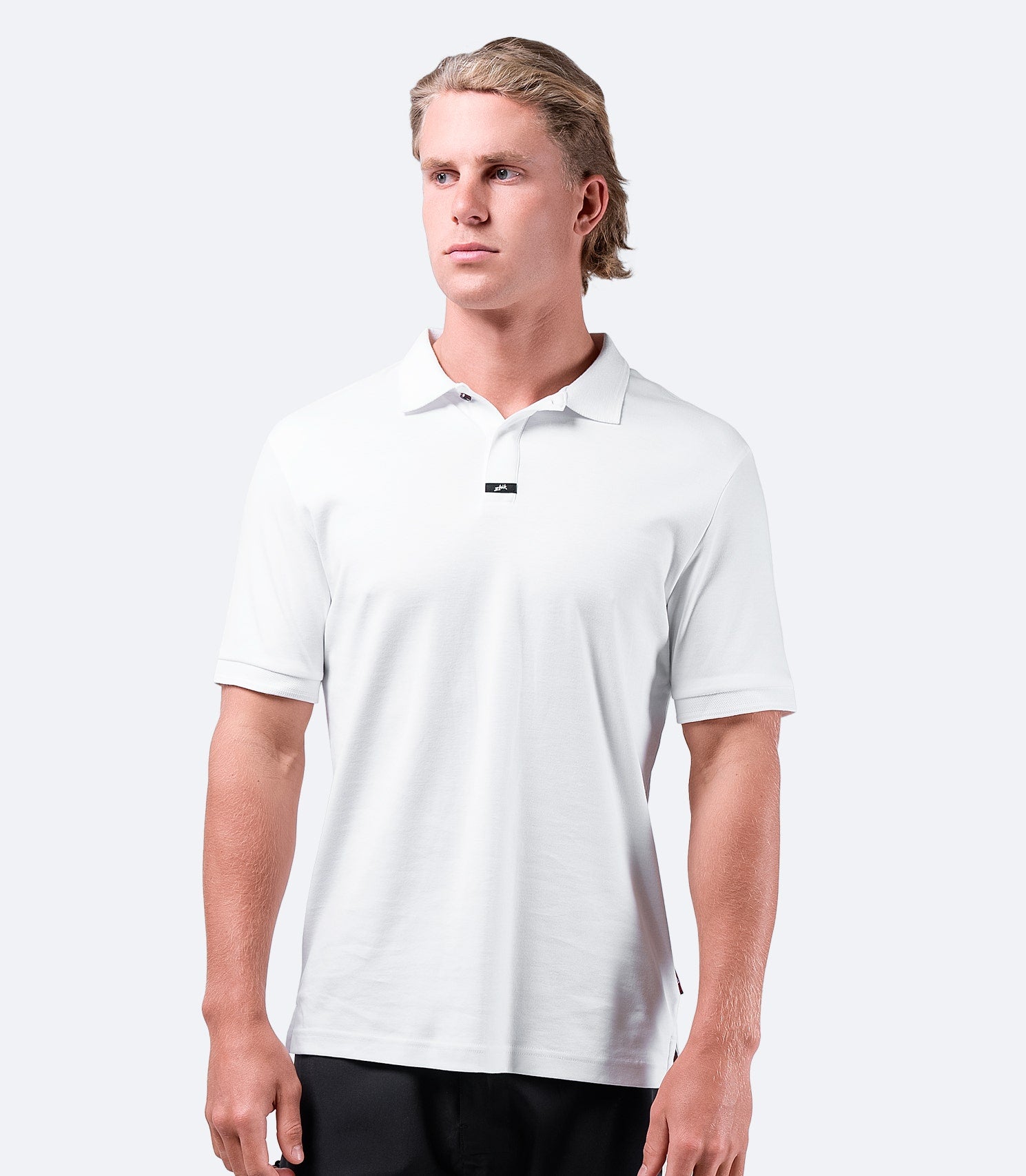 Mens Pima Cotton Polo - White-1