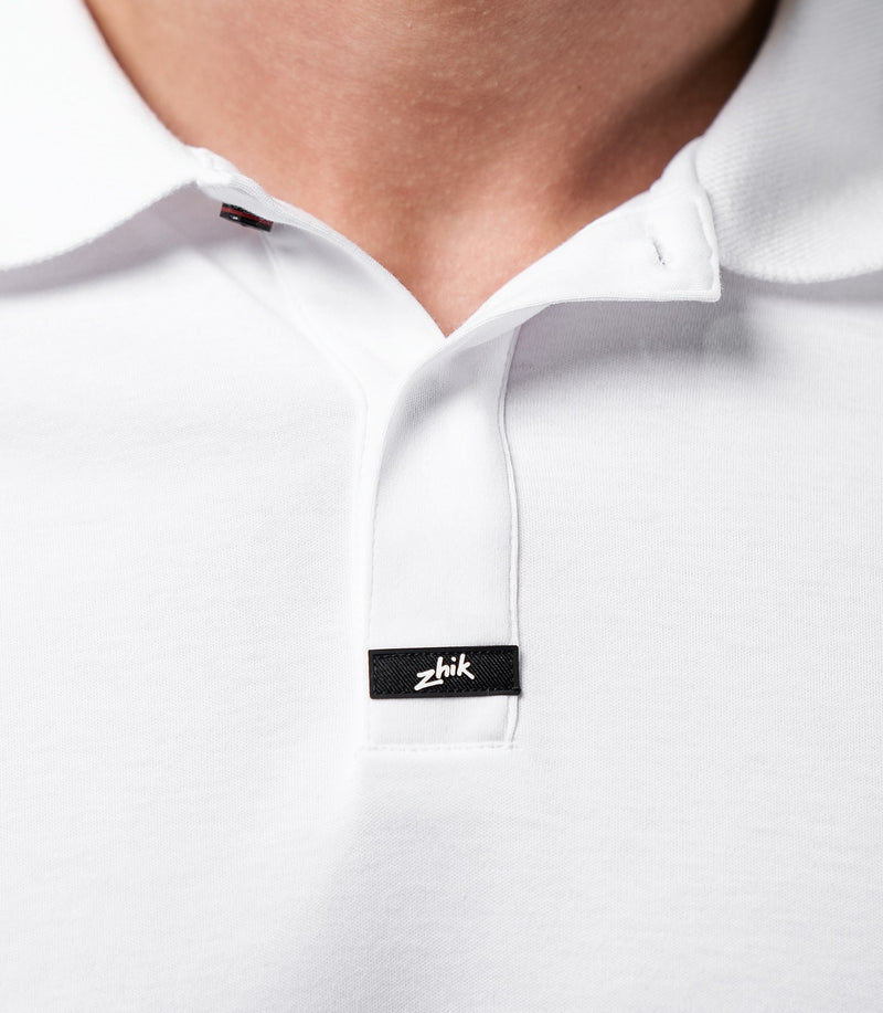 Mens Pima Cotton Polo - White-3