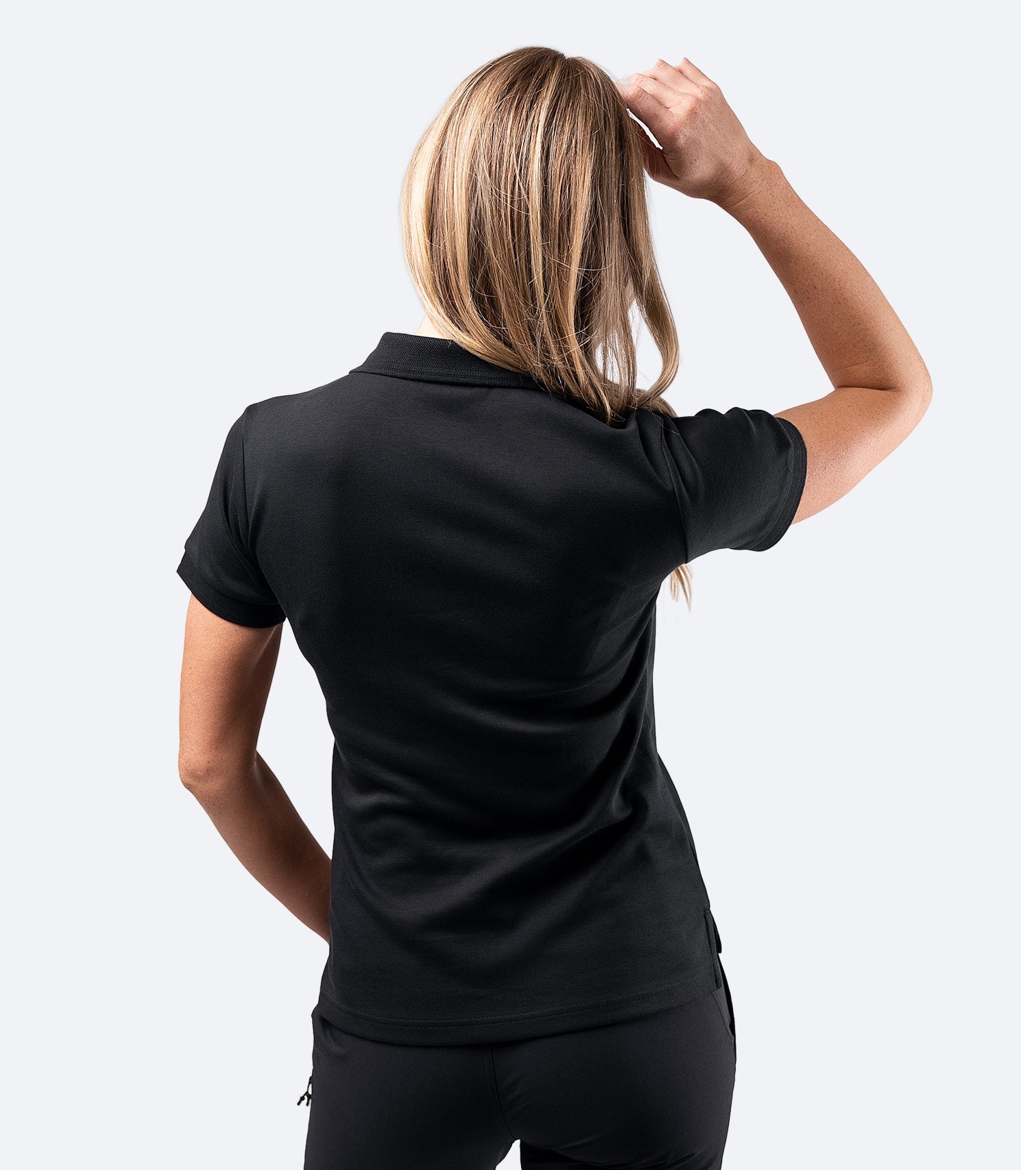 Womens Pima Cotton Polo - Black