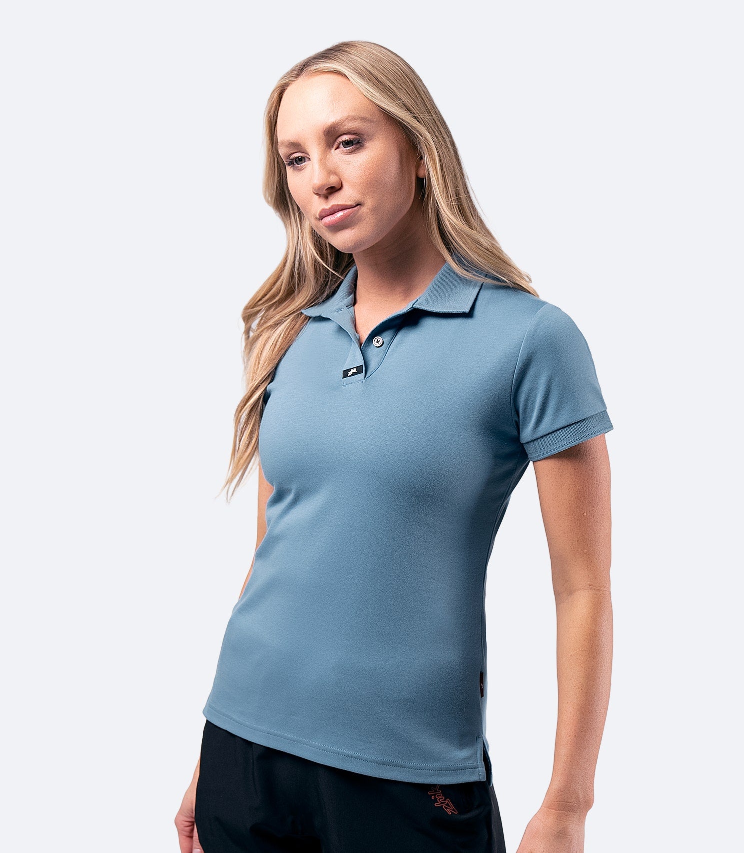 Womens Pima Cotton Polo - Provincial Blue