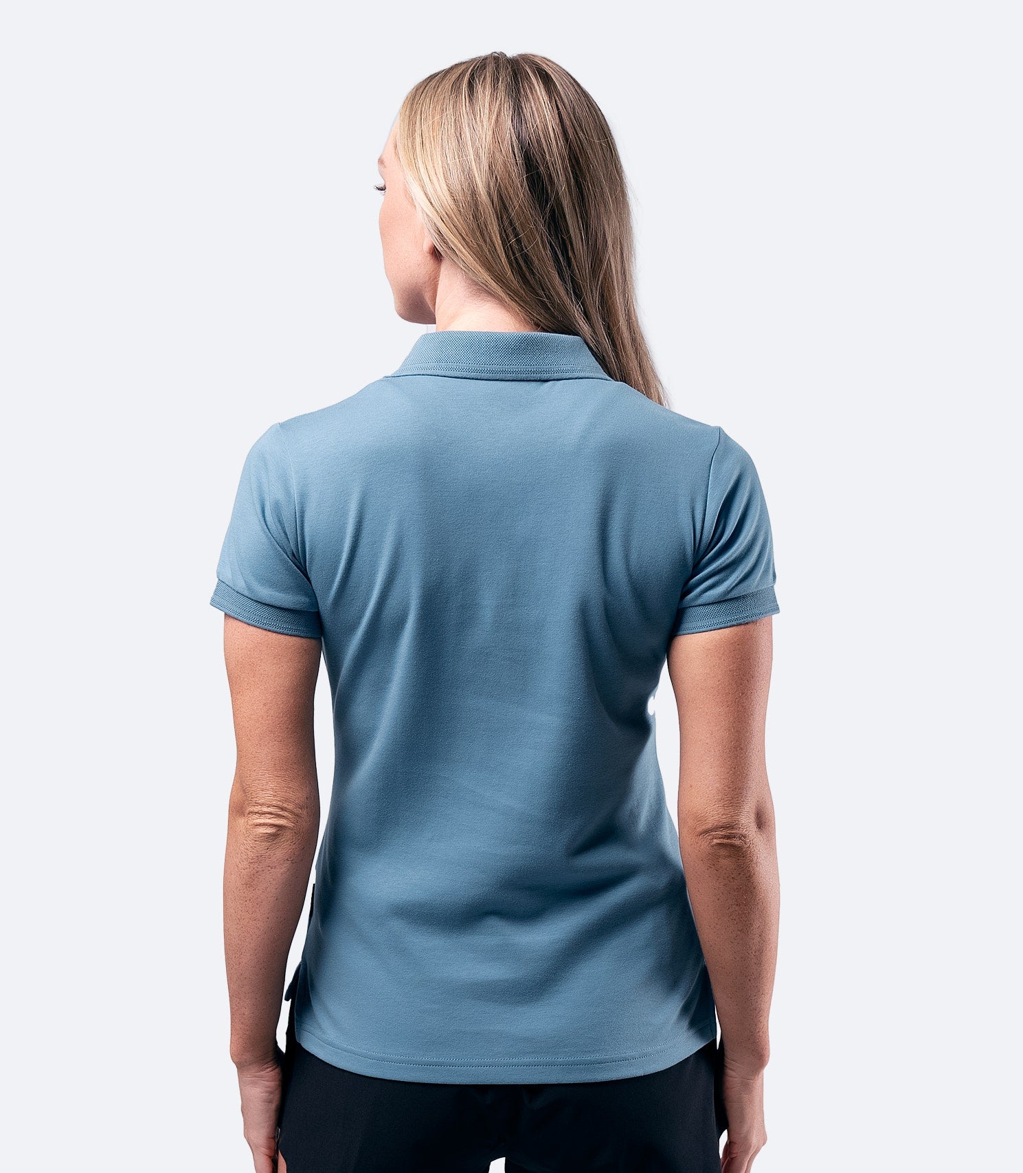 Womens Pima Cotton Polo - Provincial Blue