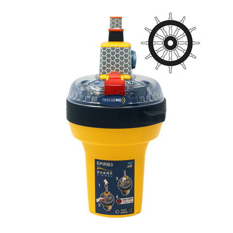 Ocean Signal rescueME EPIRB3 Cat.2 m. GPS, AIS, RLS + NFC 702S-03932-1