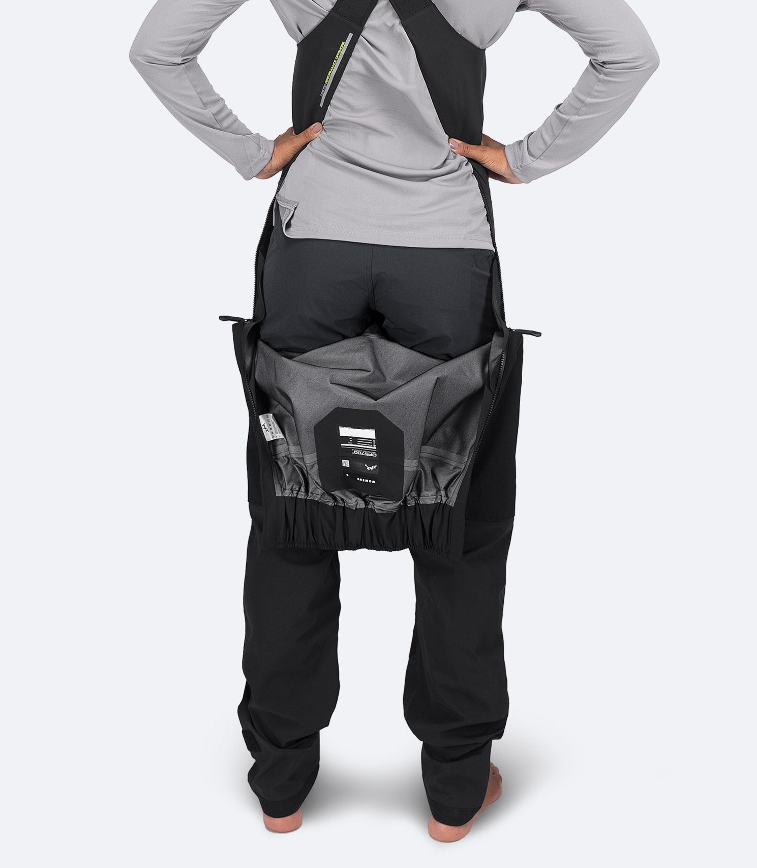 Womens OFS700 Offshore Sailing Salopette - Black-2