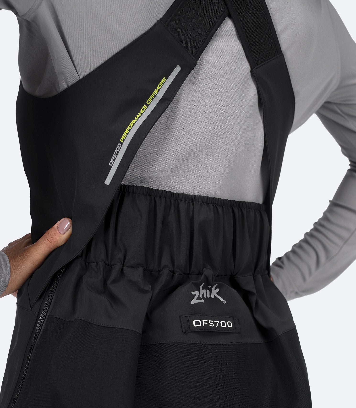 Womens OFS700 Offshore Sailing Salopette - Black-5